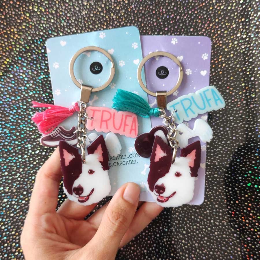 2 Llaveros Personalizados "Una Mascota"