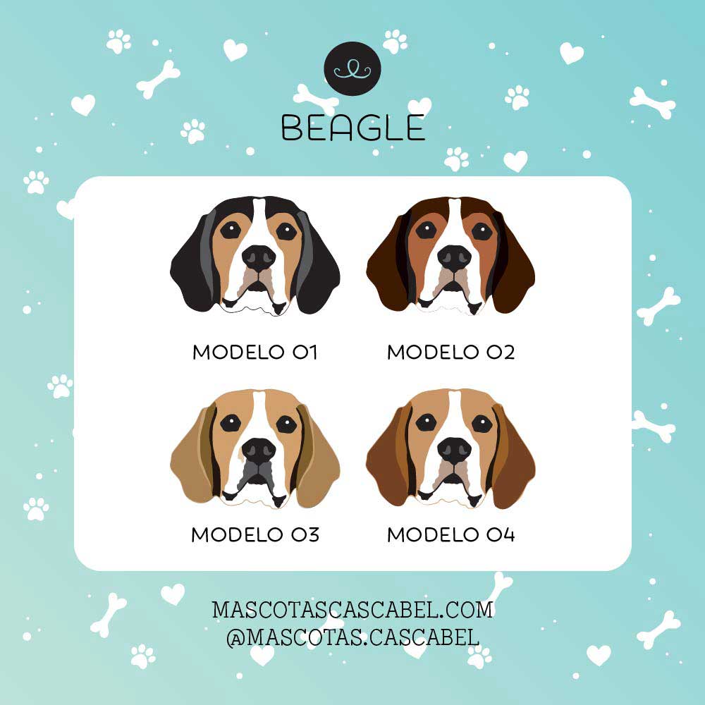 Placa ID o Llavero "Beagle"