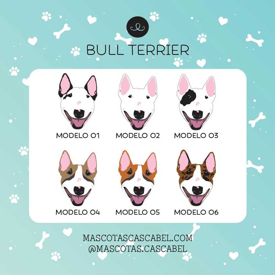 Placa ID o Llavero "Bull Terrier"