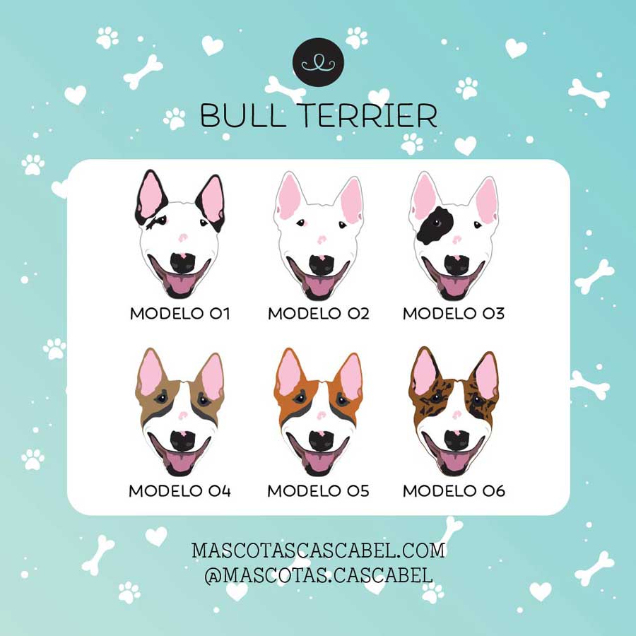 Plaquita o Llavero "Bull Terrier"