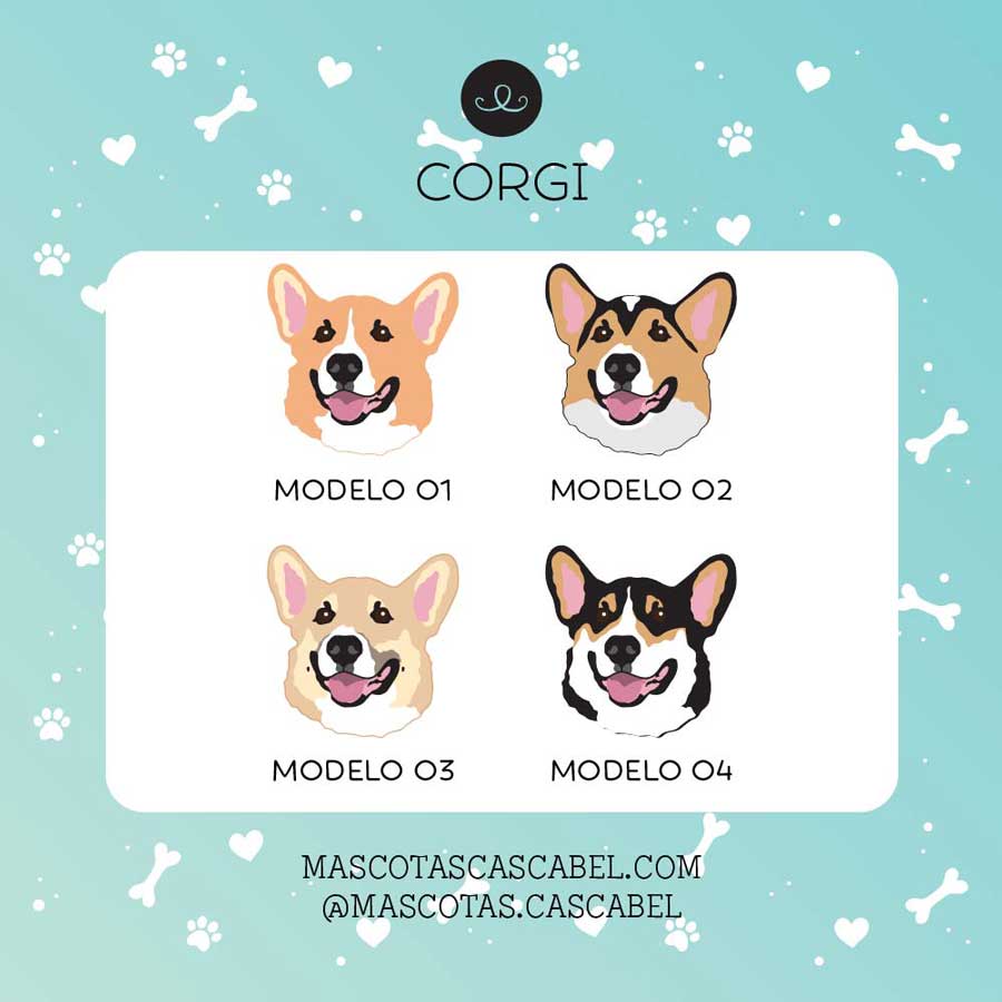 Plaquita o Llavero "Corgi"