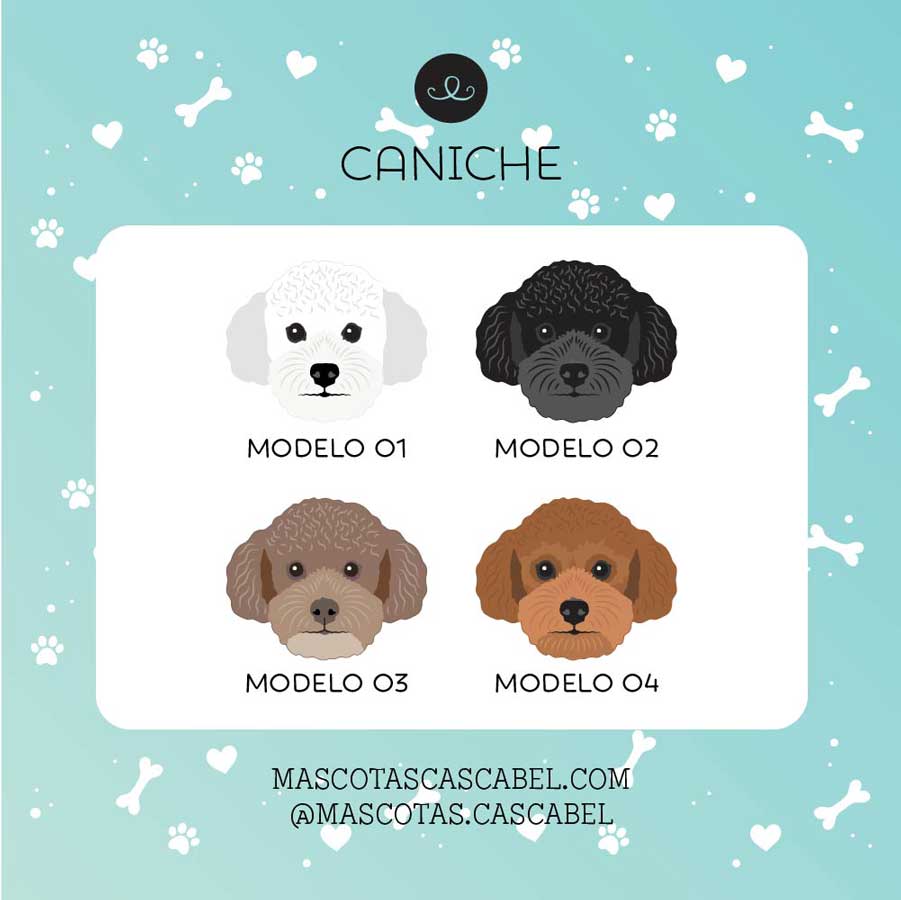 Plaquita o Llavero "Caniche"