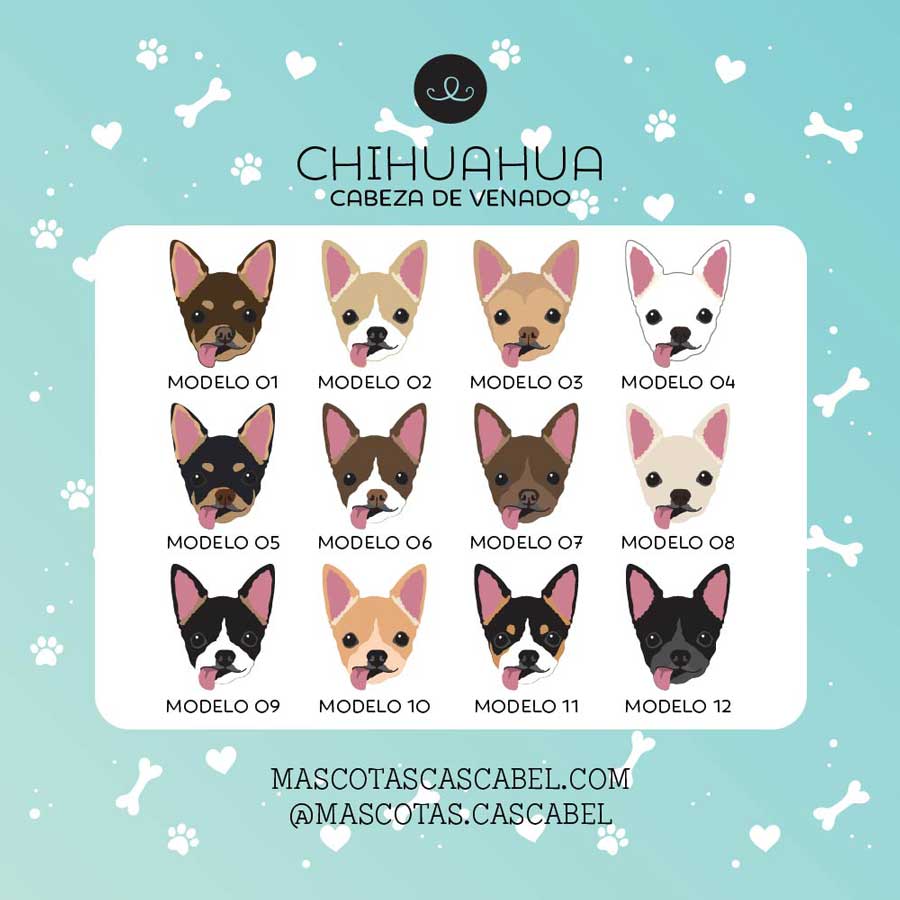 Plaquita o Llavero "Chihuahua 2"