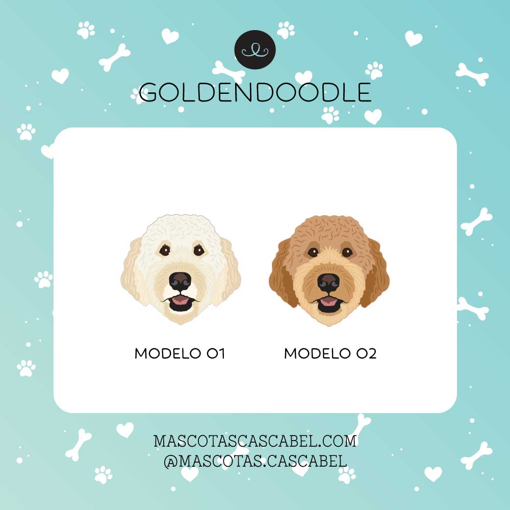 Plaquita o Llavero "Goldendoodle"