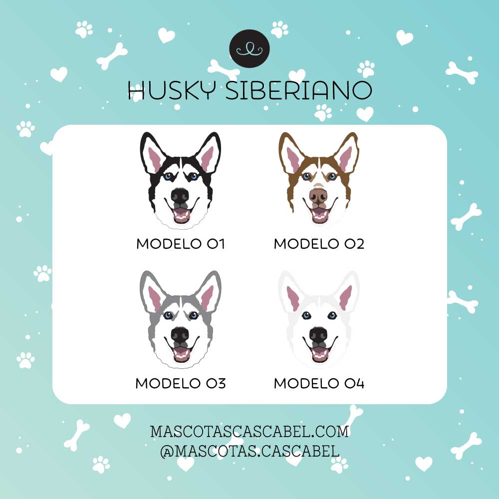 Plaquita o Llavero "Husky Siberiano"