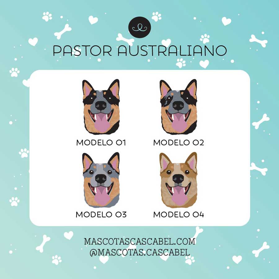Plaquita o Llavero "Pastor Australiano"