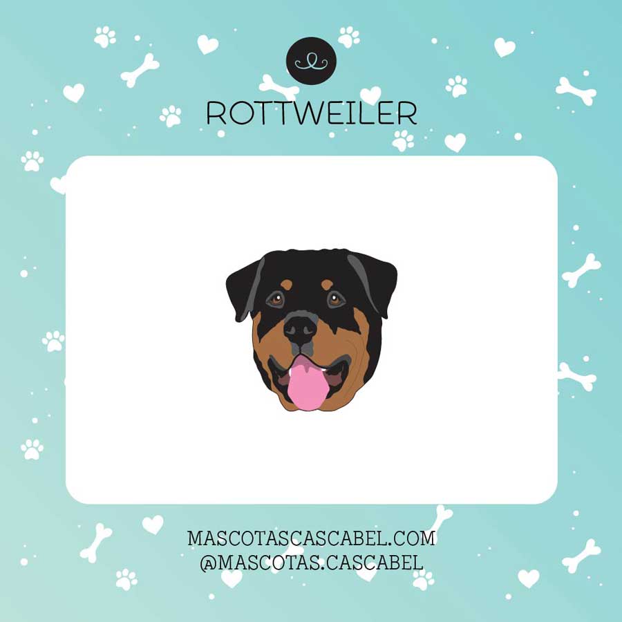 Plaquita o Llavero "Rottweiler"