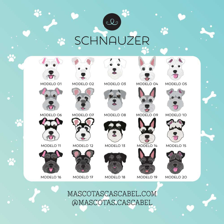 Plaquita o Llavero "Schnauzer"