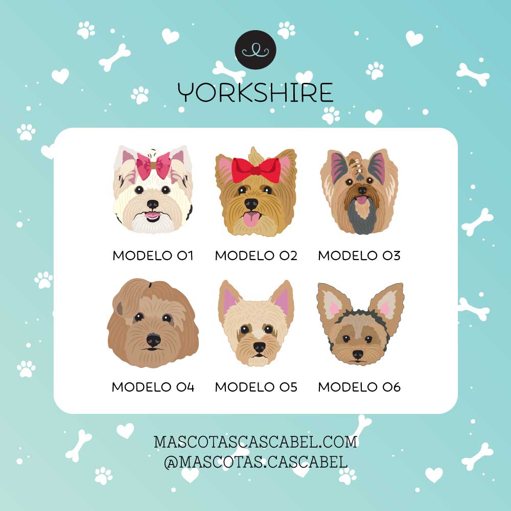 Plaquita o Llavero "Yorkshire"