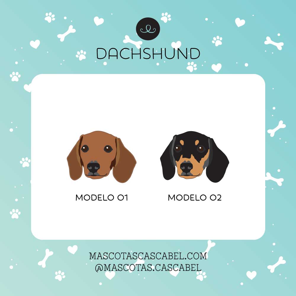 Plaquita o Llavero "Dachshund"