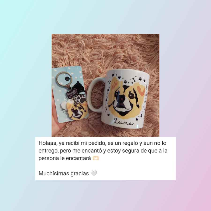 Llavero y Taza Personalizado de tu Mascota