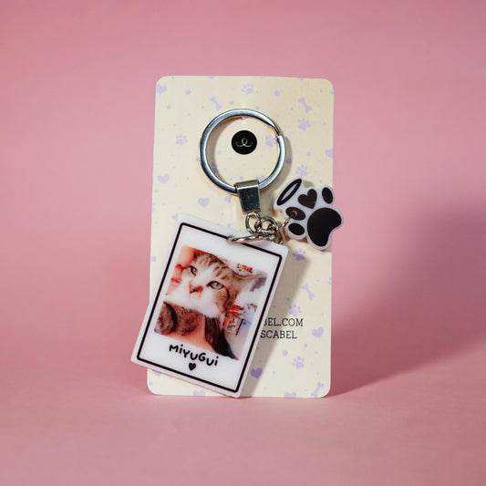 Llavero personalizado "Foto Instantánea" de tu mascota