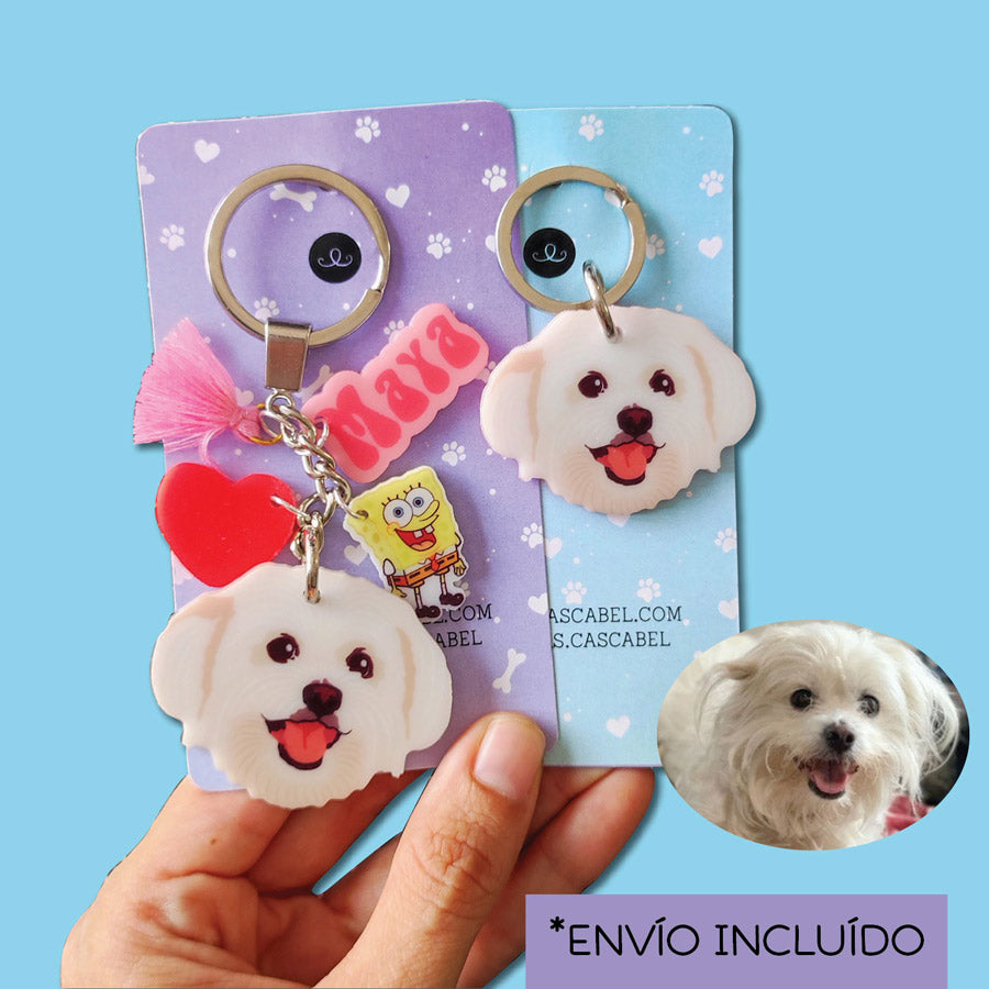 Llavero y Plaquita Personalizado de tu Mascota