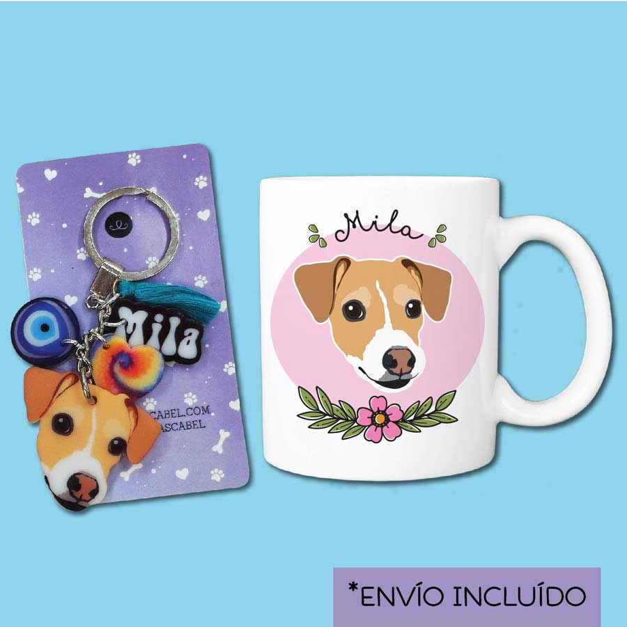 Llavero y Taza Personalizado de tu Mascota