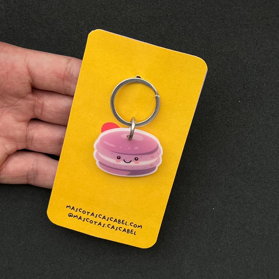 Placa para perro "Macaron Colores"