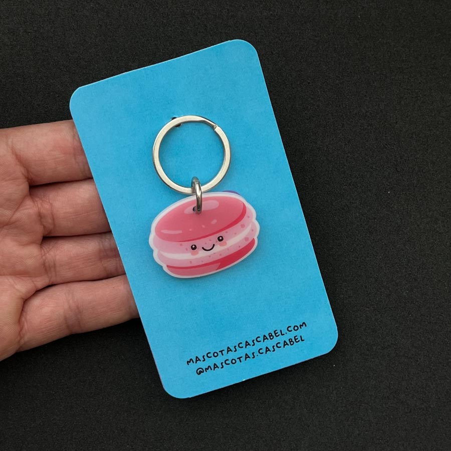 Placa para perro "Macaron Colores"