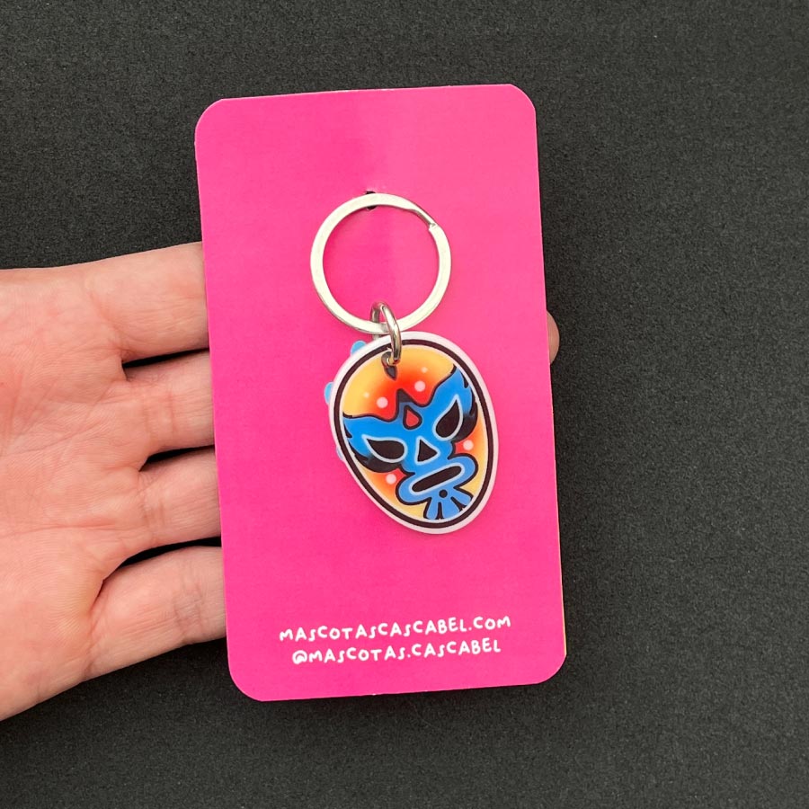 Placa para perro "Máscara Luchador"