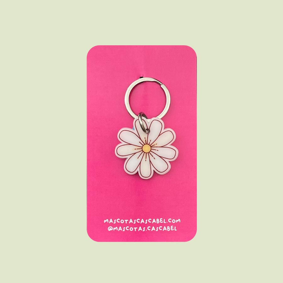 Plaquita para gato "Flor"