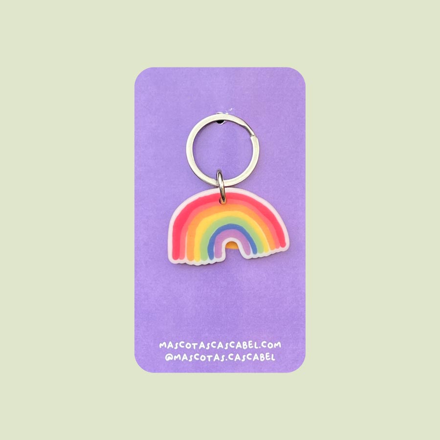 Plaquita personalizada "Arcoiris"