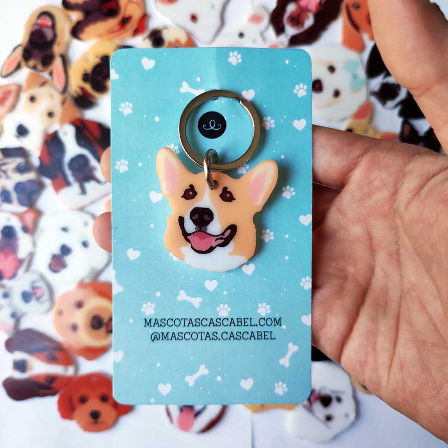 Plaquita o Llavero "Corgi"