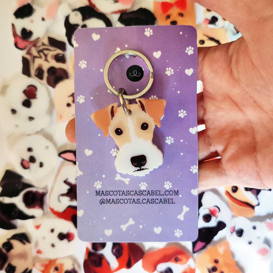 Plaquita o Llavero "Fox Terrier"
