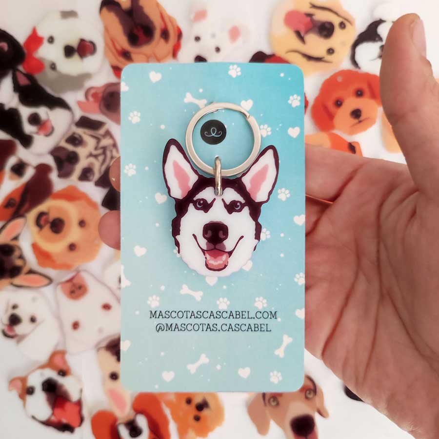 Plaquita o Llavero "Husky Siberiano"