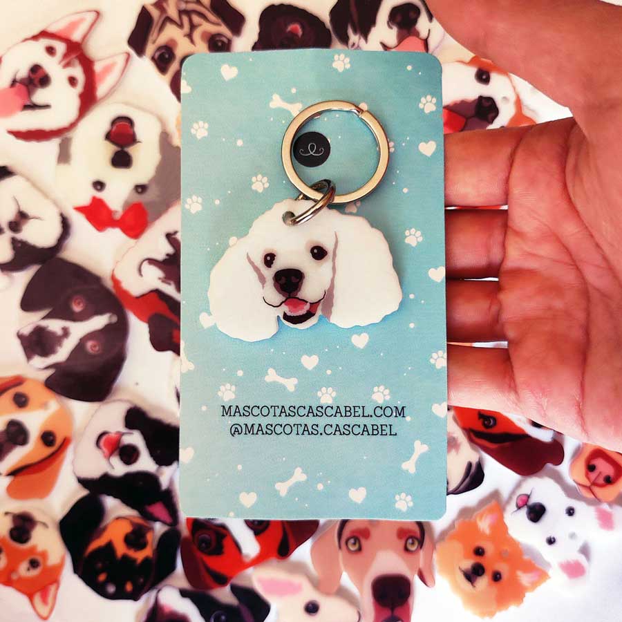 Plaquita o Llavero "Poodle"
