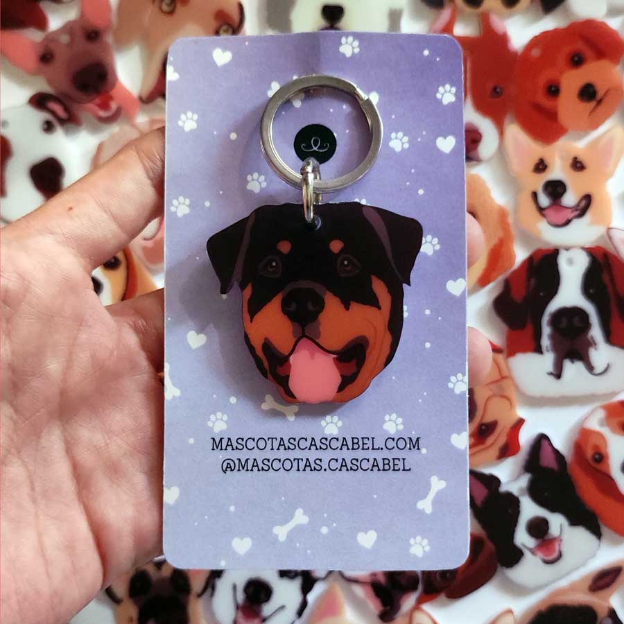 Plaquita o Llavero "Rottweiler"