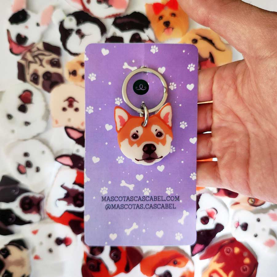 Plaquita o Llavero "Shiba Inu"