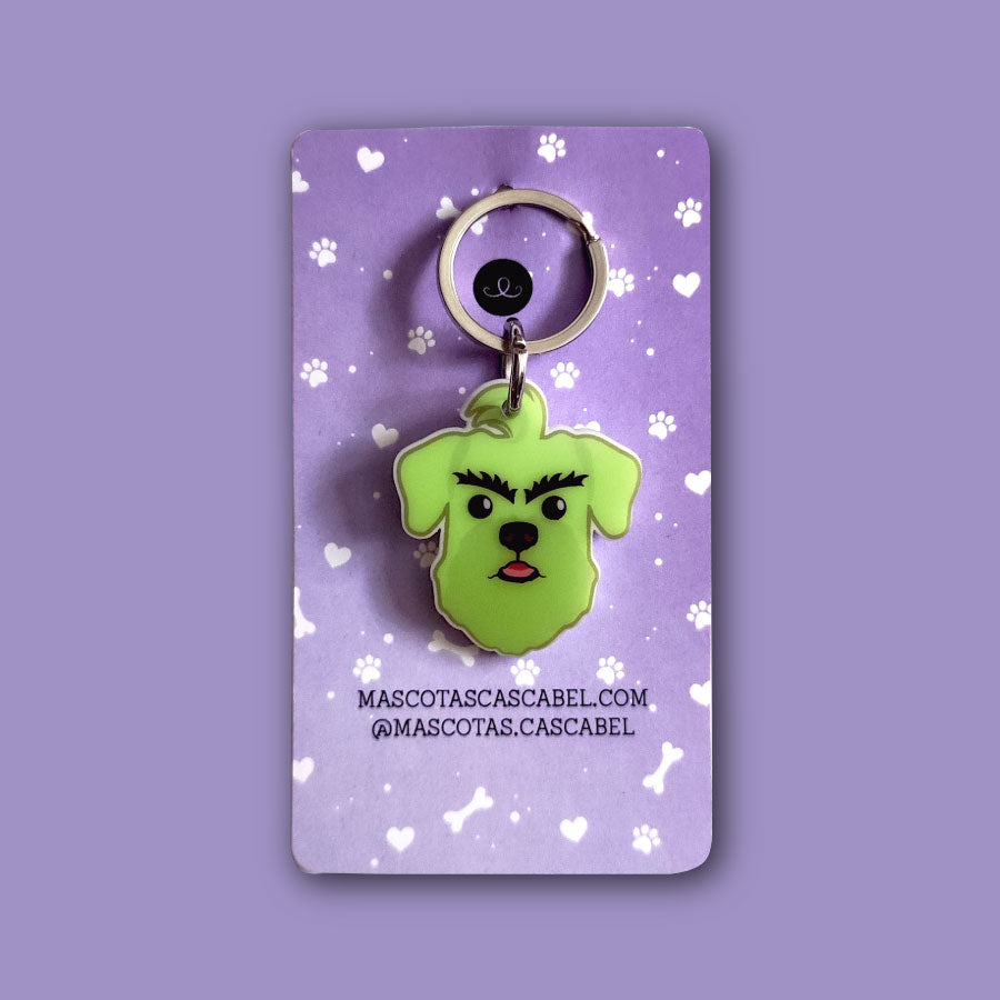 Plaquita personalizada "Perritos Grinch"