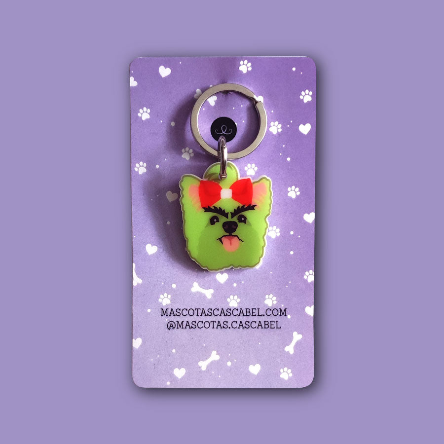 Plaquita personalizada "Perritos Grinch"