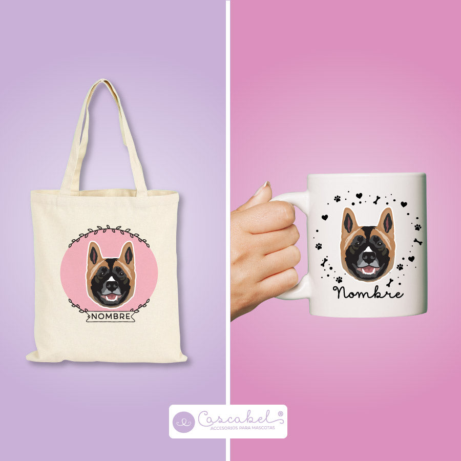 Taza o Totebag "Akita Americano"
