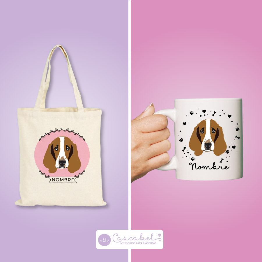 Taza o Totebag "Basset Hound"
