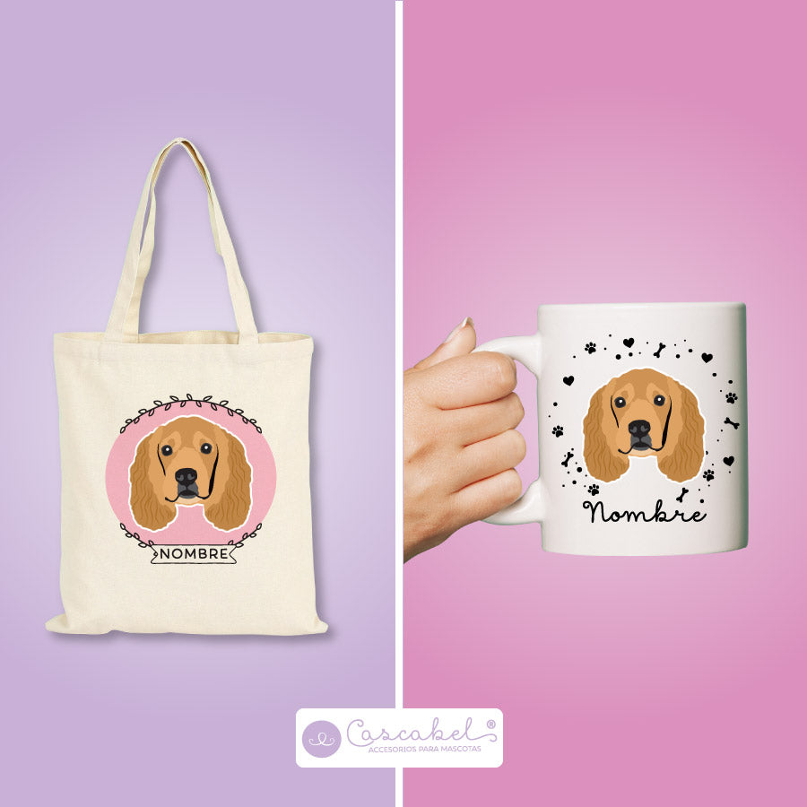 Taza o Totebag "Cocker"