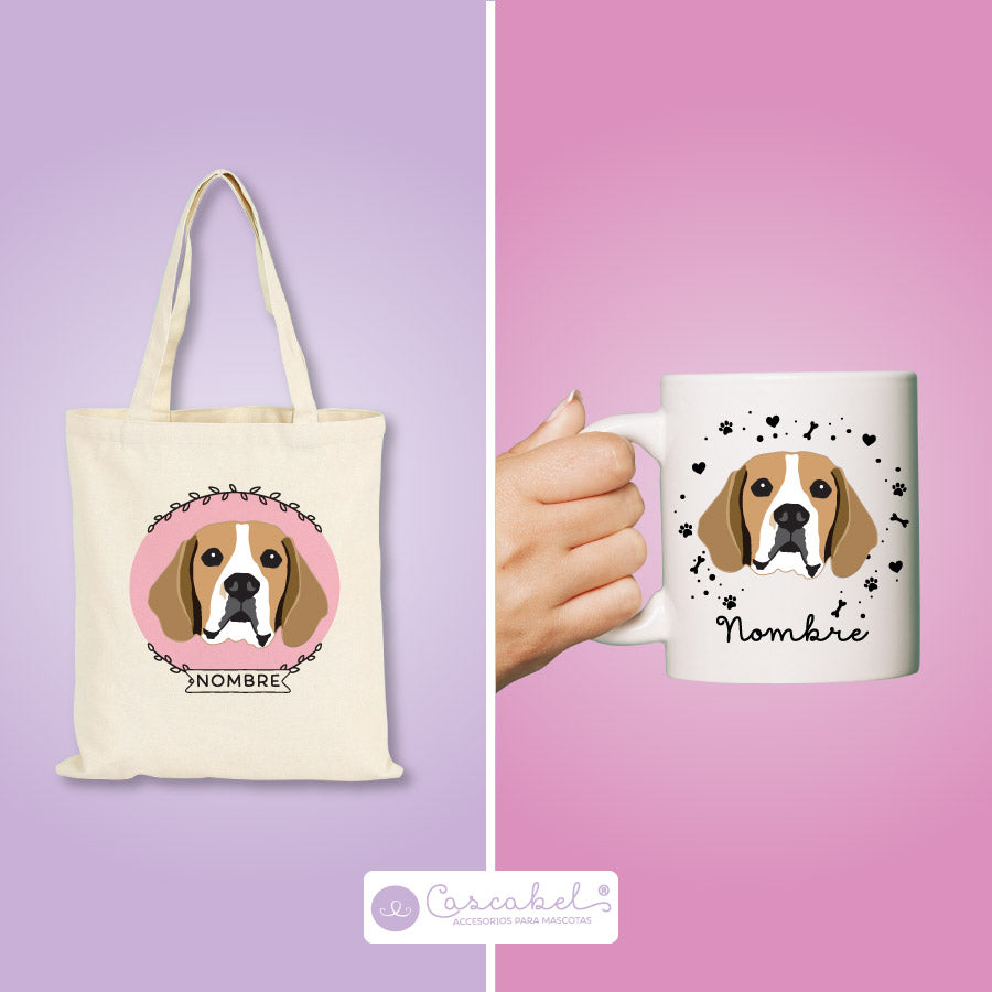Taza o Totebag "Beagle"