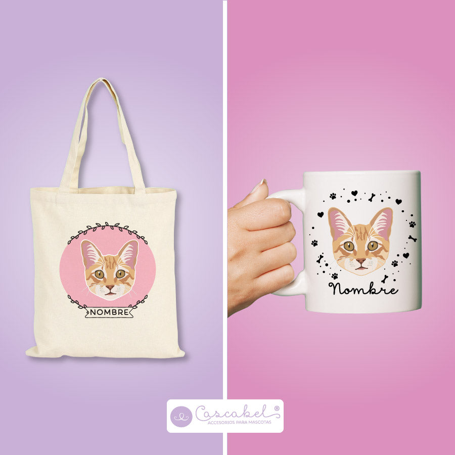 Taza o Totebag "Gatos"