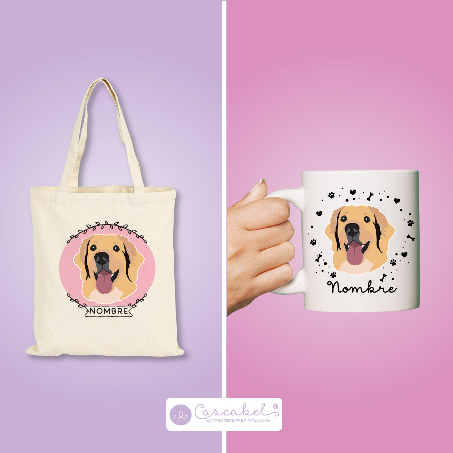 Taza o Totebag "Golden Retriever"