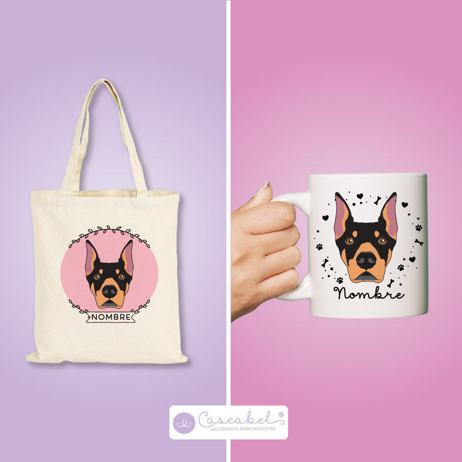 Taza o Totebag "Doberman"