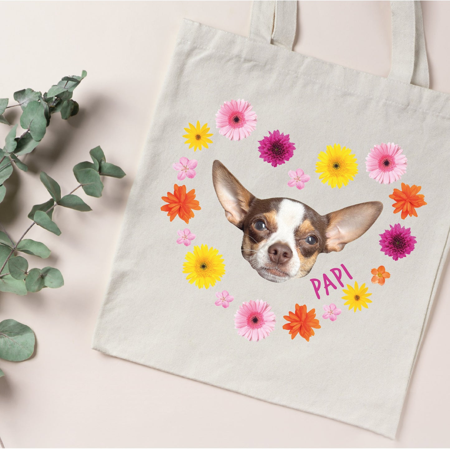Totebag personalizada con foto de tu mascota