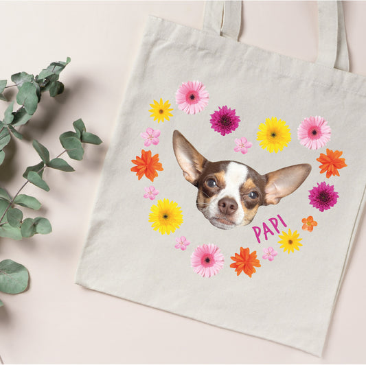 Totebag personalizada con foto de tu mascota