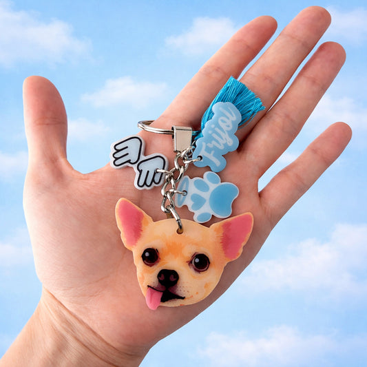 Llavero Personalizado con la Carita de tu Mascota