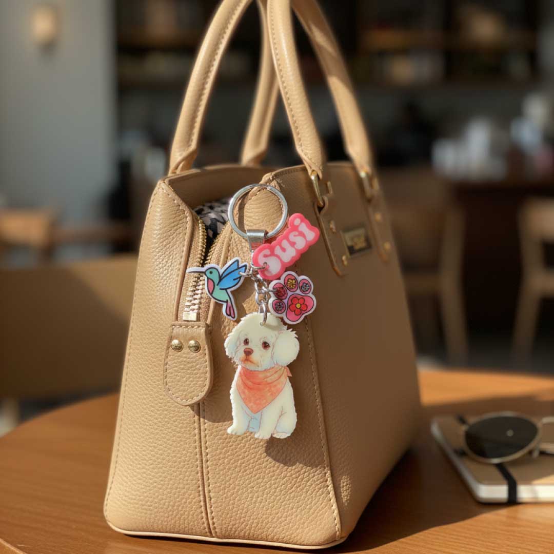 Llavero personalizado ilustrado o foto