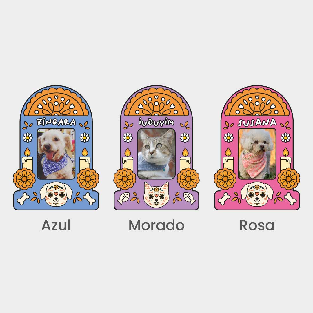 Placa conmemorativa con foto – Altar perro o gato