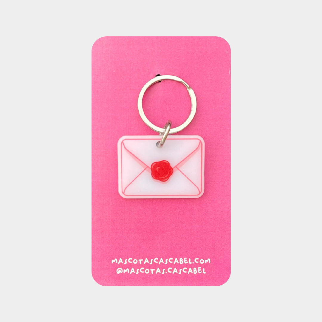 Plaquita para gato "Carta De Amor"