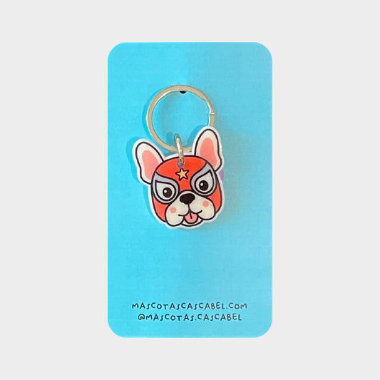 Plaquita para perro "Frenchie Luchador"