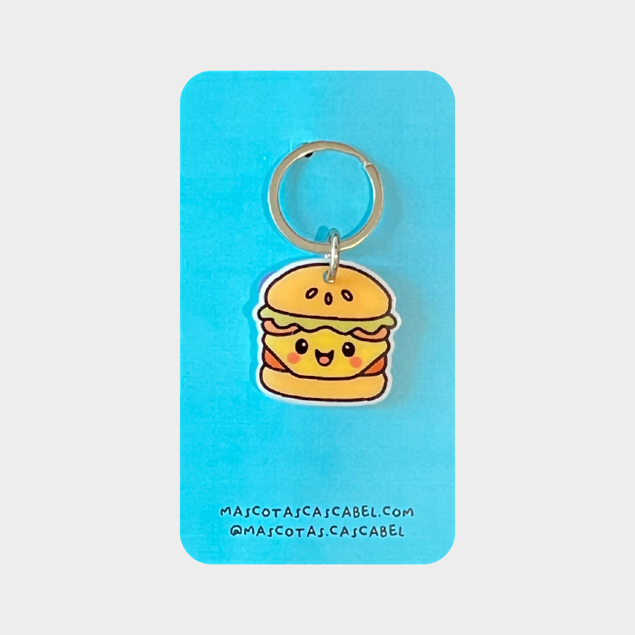 Plaquita para gato "Hamburguesa"
