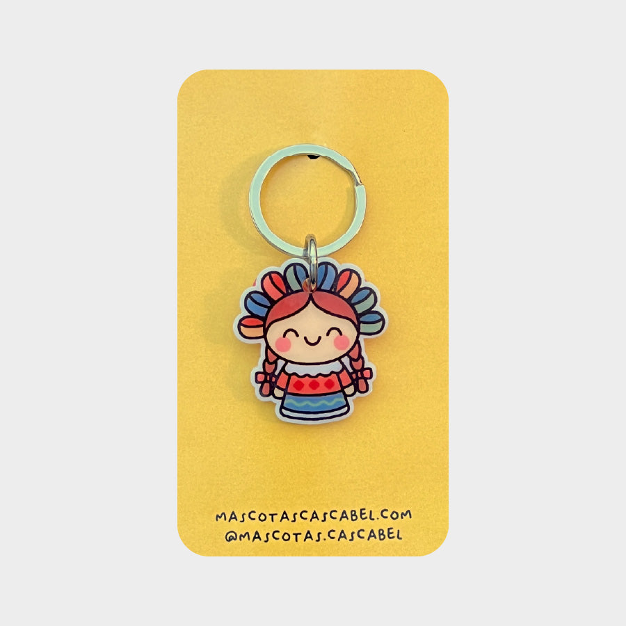 Plaquita para perro "Muñeca Mexicana"