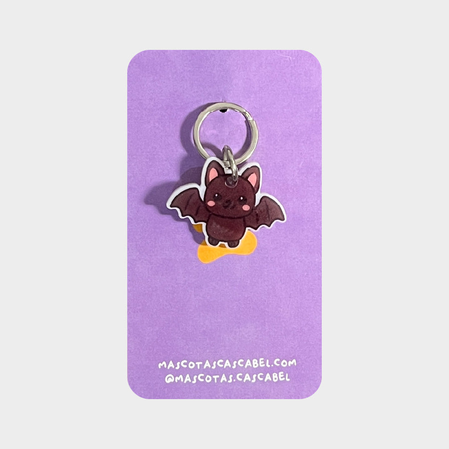 Plaquita para gato "Murciélago"