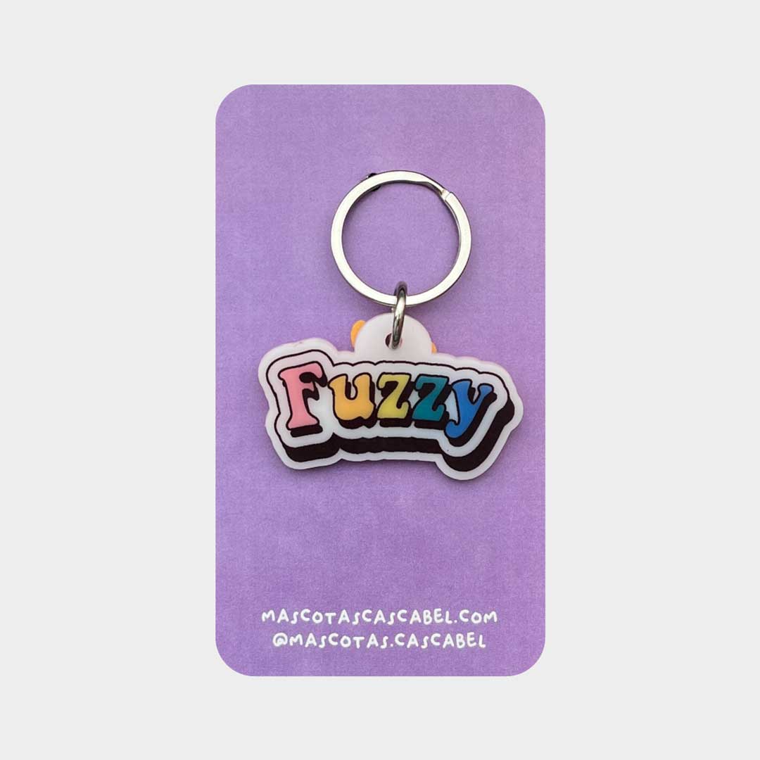 Placa para perro "Nombre de Colores"