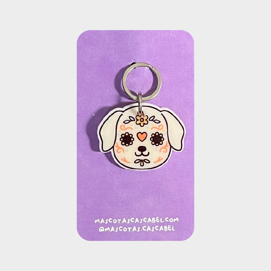 Plaquita para perro "Perrita Catrina"